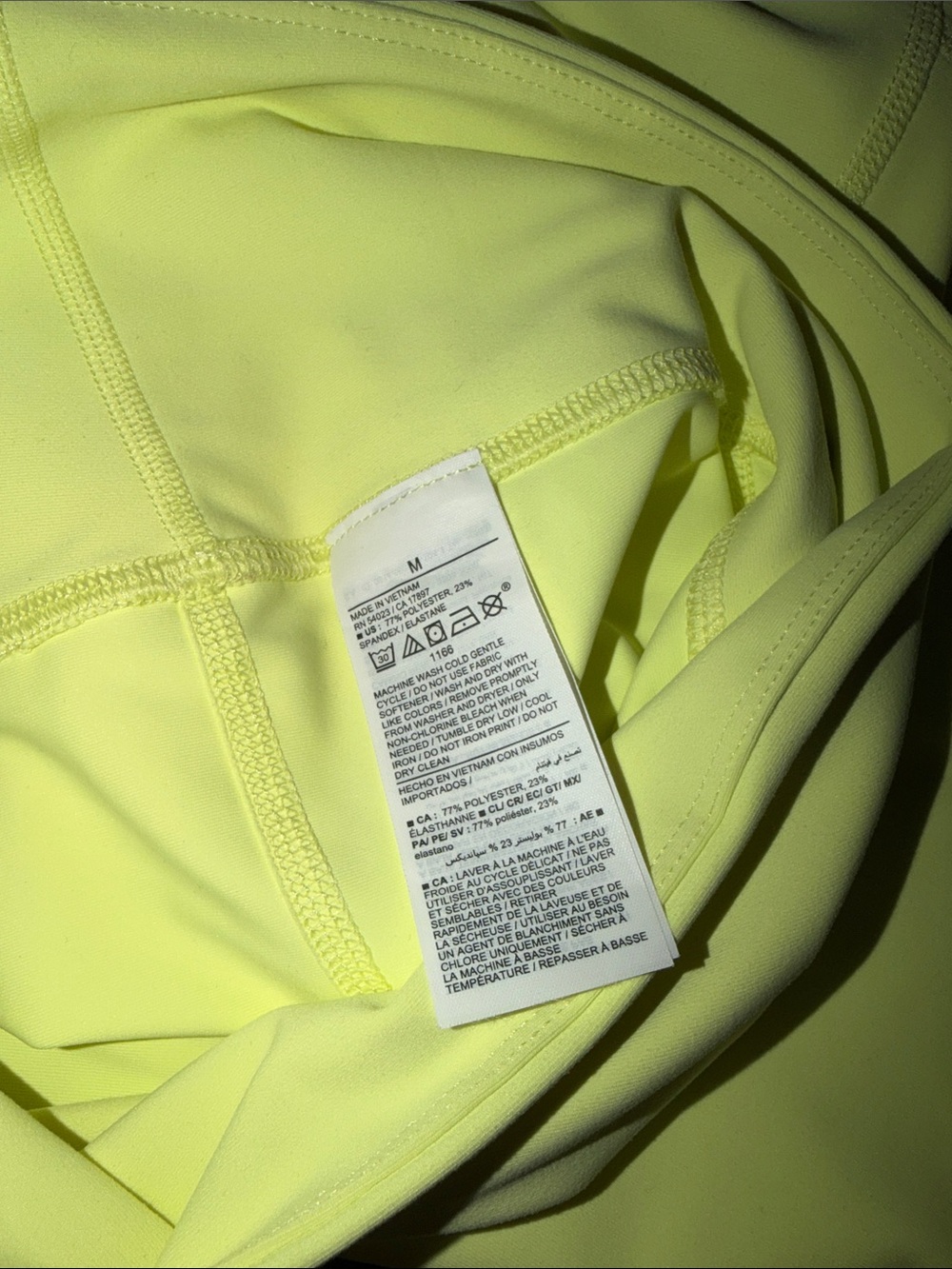 Old Navy Neon Lemon High-Rise Leggings - Picture 7 of 7